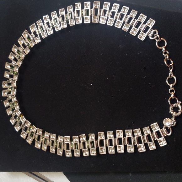 J. Crew Aurore Boreale Crystal Silver Necklace. - Picture 4 of 4